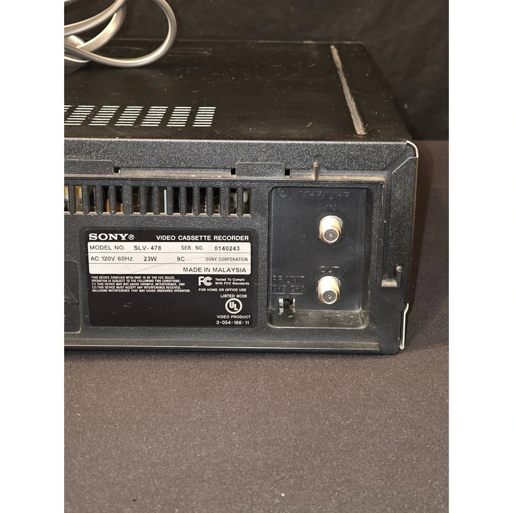 Sony SLV478 DA Pro4 Head VHS Video Cassette Recorder Player NO Cables PARTS ONLY
